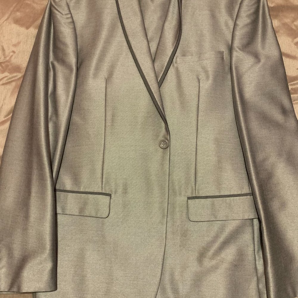 SIlver 2 piece suit